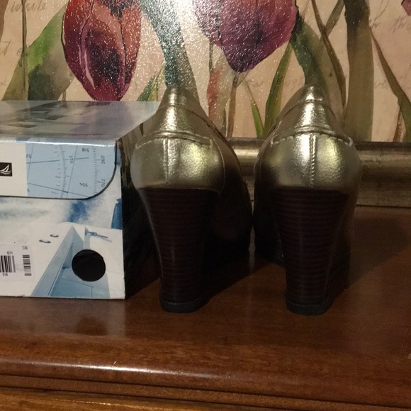 Sperry Metallic Wedges - Picture 2 of 4